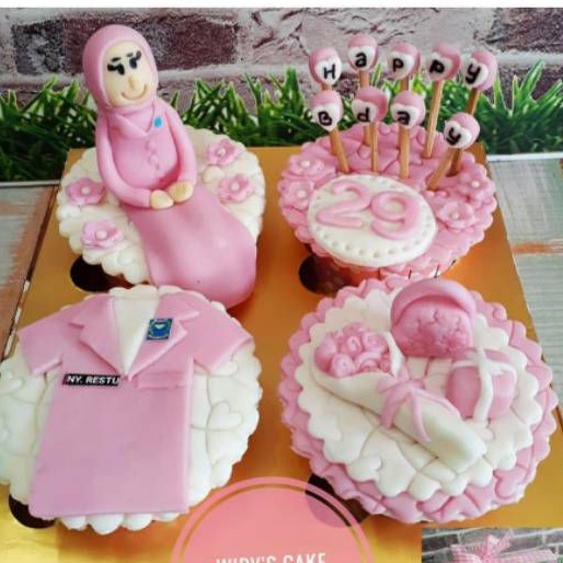 

Cupcake Bhayangkari (cupcake custom), Tema bisa request