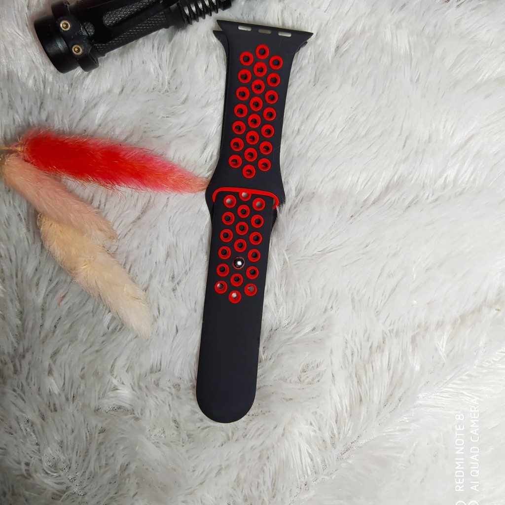 Smartwatch Bluetooth Call Layar Sentuh Jam Olahraga Type T-55-TALI T55-HITAM MERAH