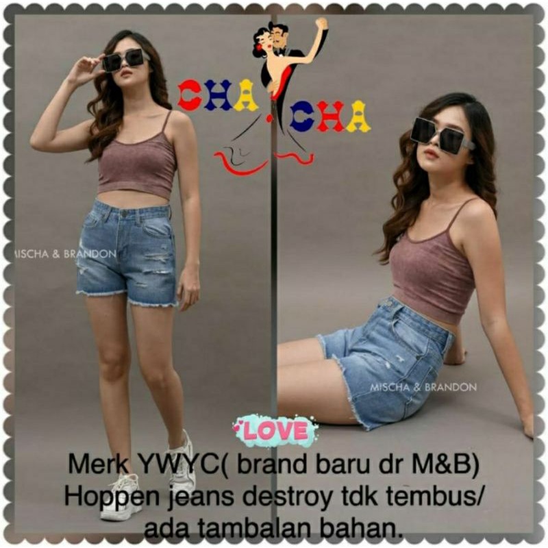 HOT PANTS JEANS/CELANA PENDEK MISCHA & BRANDON/CELANA PENDEK SOBEK/CELANA PENDEK WANITA
