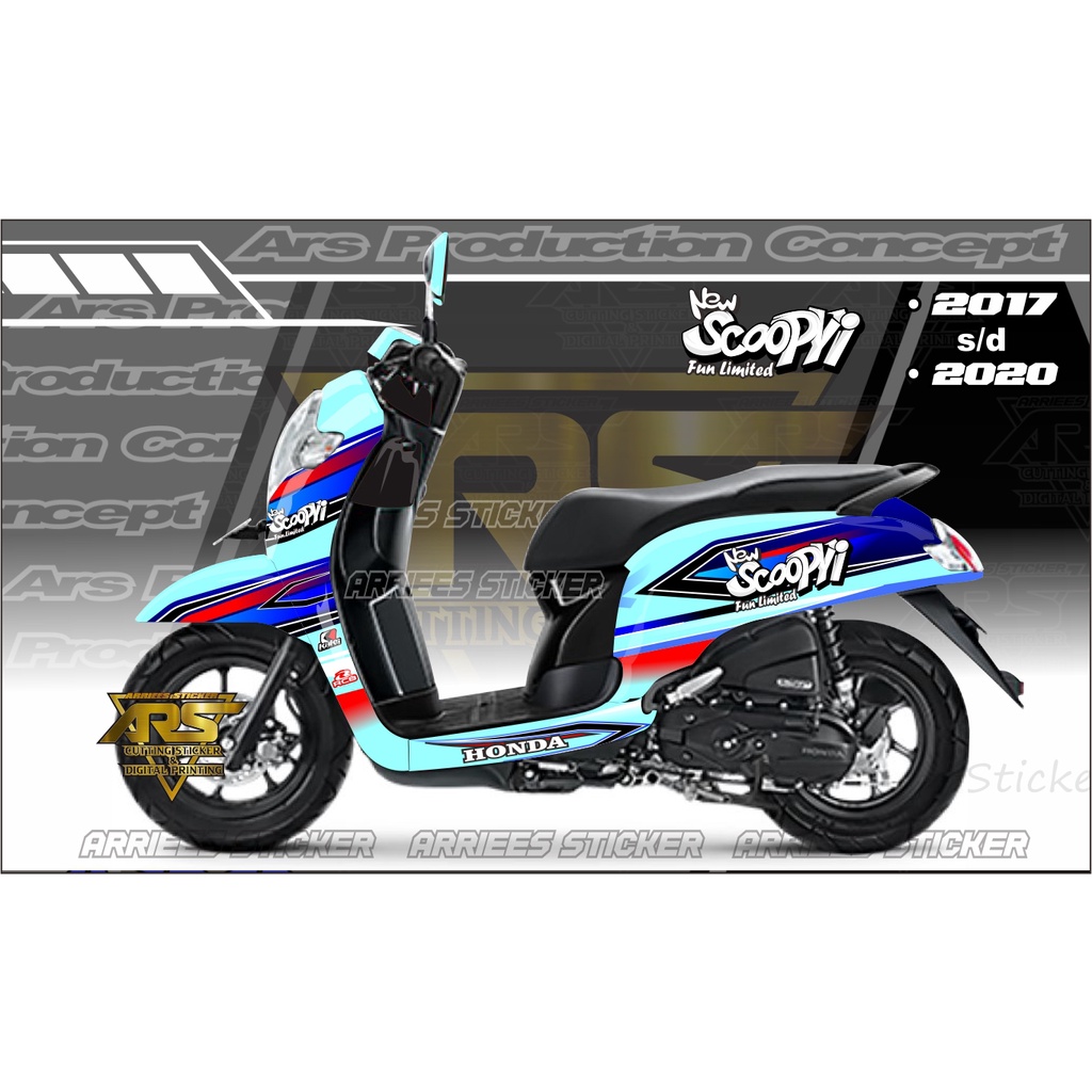DECAL SCOOPY STYLISH 2020 . DECAL NEW SCOOPY 2017 . 2018 . 2019 . 2020 FULL BODY