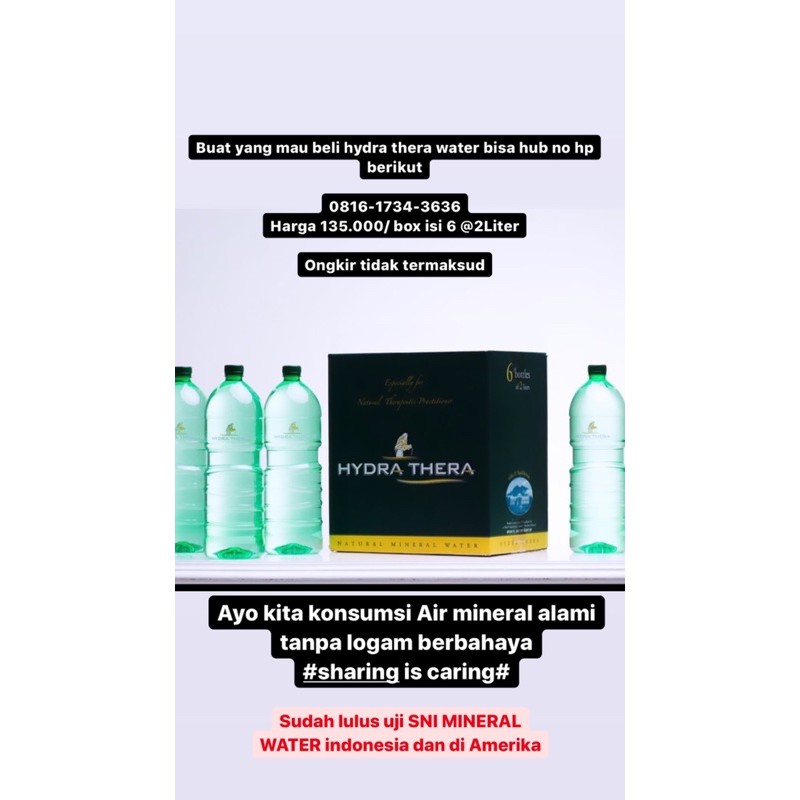

hydra thera water pure natural water (LUAR JAKARTA)