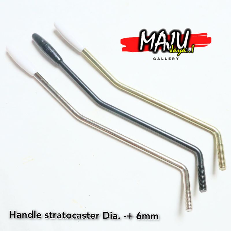 handle handel tremolo bridge gitar semi updown stratocaster 6mm chrome hitam gold