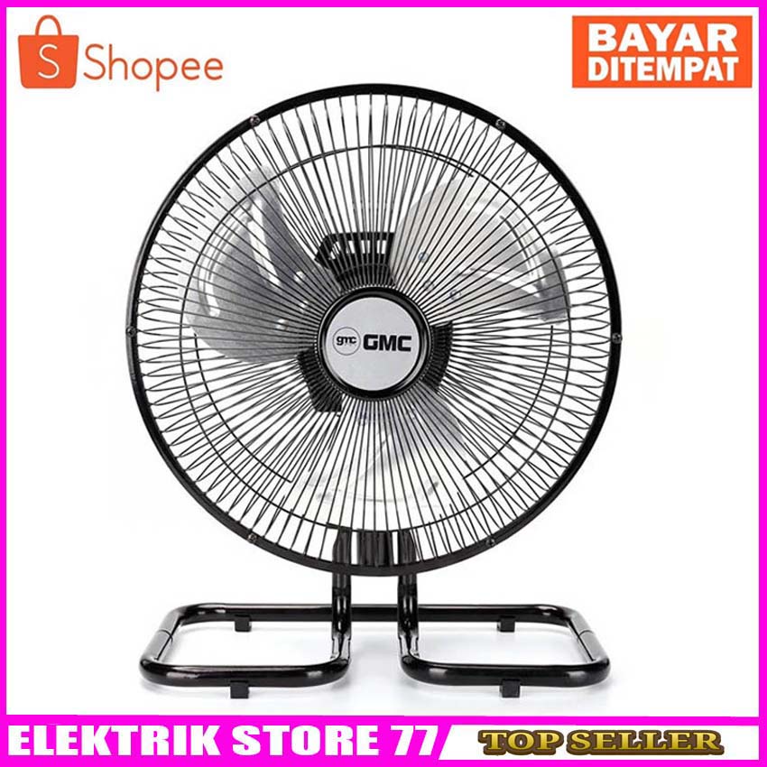 GMC BM-713 Kipas Angin Meja / Tornado Desk Fan 14inch - Bahan Besi Hitam / Black