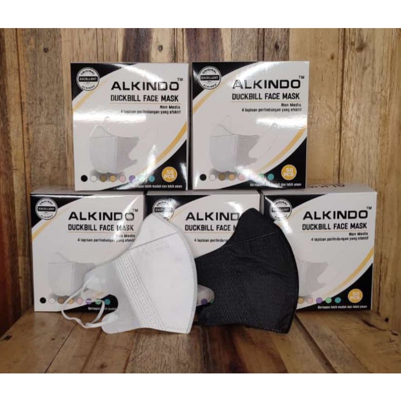 MASKER DUKBIL ALKINDO ISI 50 PCS 4 PLAY