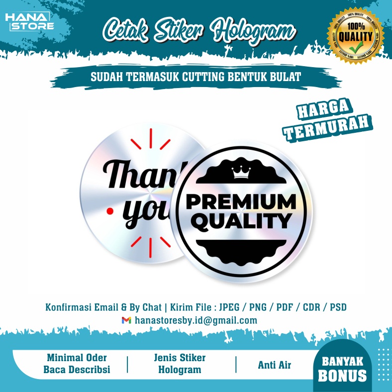 

CETAK STIKER HOLOGRAM BULAT LABEL STICKER KEMASAN PRODUK BRANDING CUSTOM STICKER SEGEL HOLOGRAM MURAH