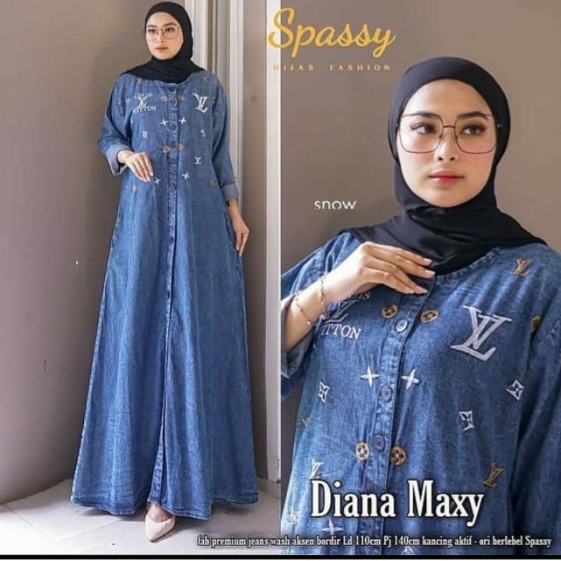 Gamis Jeans Wanita Jumbo