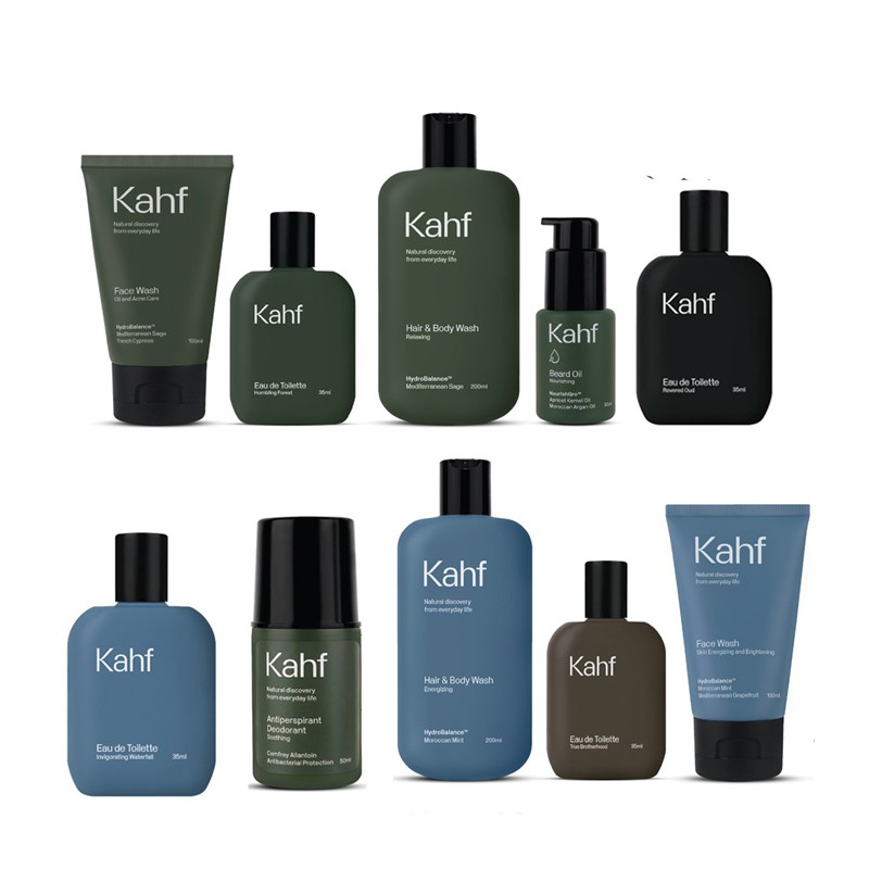 KAHF Men Face Wash | Triple Protection Sunscreen Moisturizer | Deodorant | Eau De Toilette