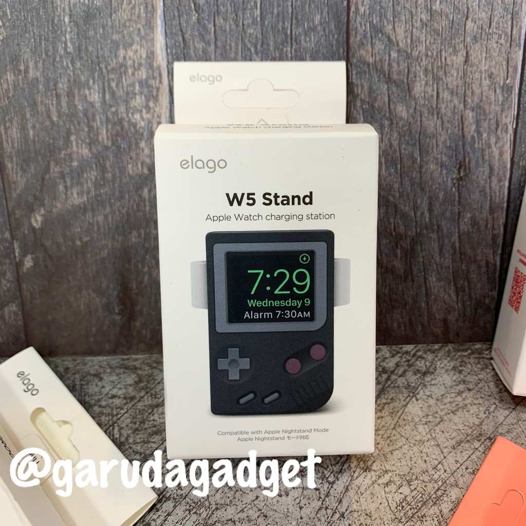 Elago Apple Watch Night Stand Holder Docking Vintage Edition W5 Series Shopee Indonesia