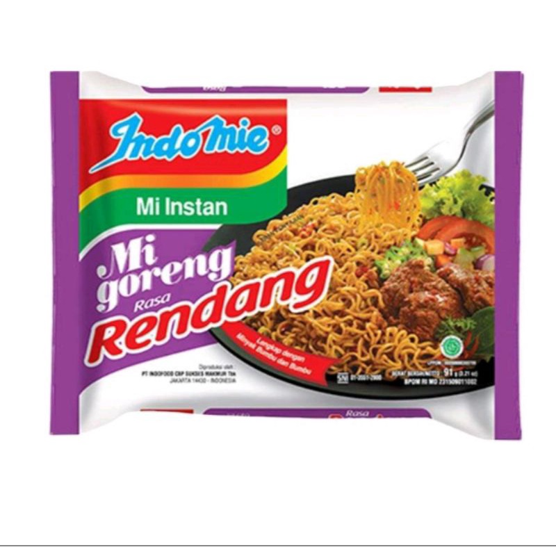 

Indomie goreng Rendang