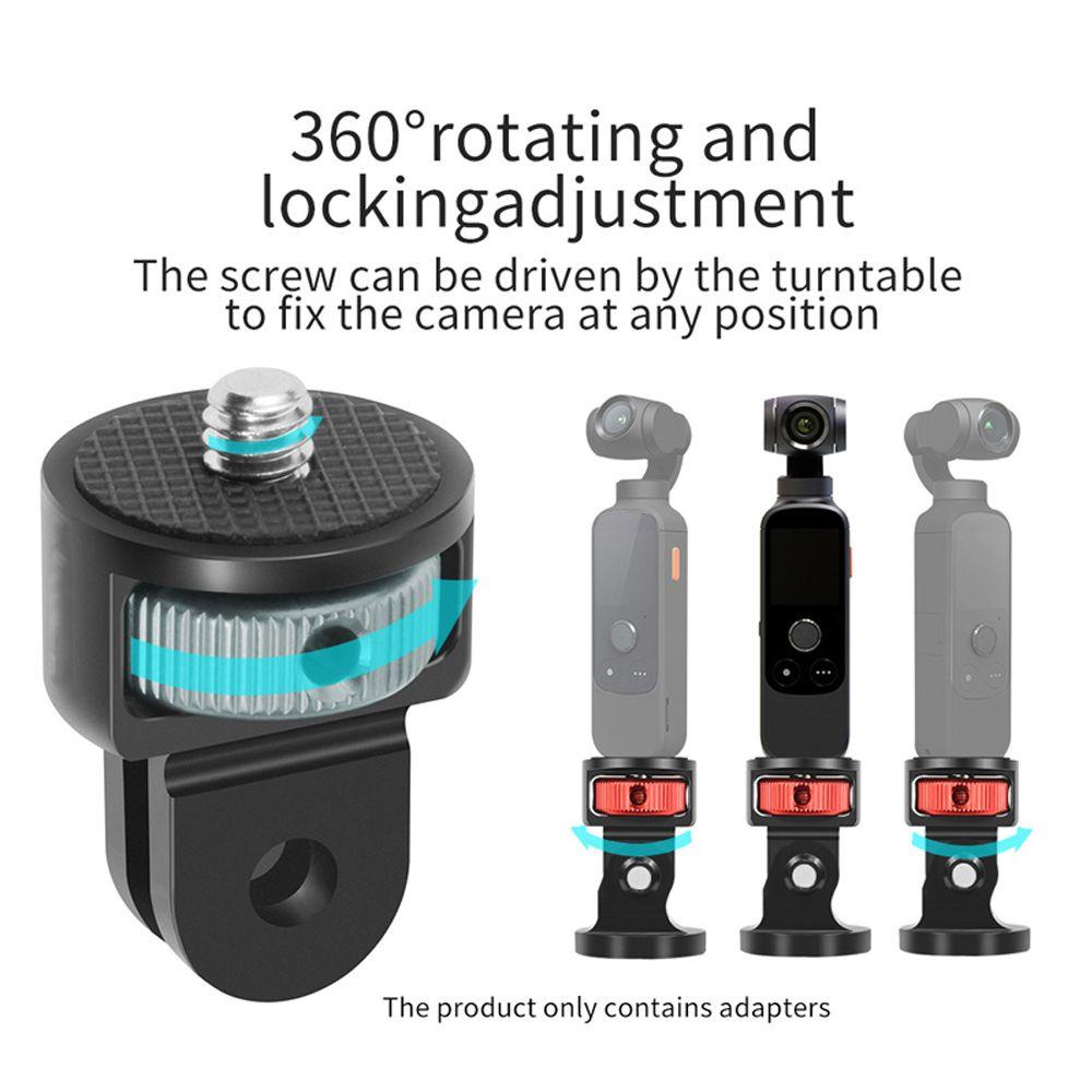 TOP GOPRO Tripod Adapter 360Rotating Stand Aksesoris Kamera Sekrup1/4Inch Untuk Gopro10 9 Insta360 One X2 DJI Action2