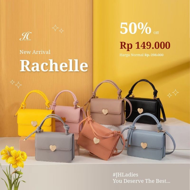 RACHELLE BAG / TAS SELEMPANG WANITA / TAS JALAN / ORIGINAL JIMSHONEY/ ANTI AIR/ JIMSHONEY MARTAPURA/JIMSHONEY BANJARBARU/JIMSHONEY BANJARMASIN