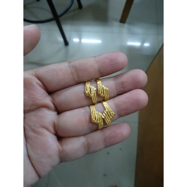 cincin kipas berat 5gr emas 24k 99.9% toba
