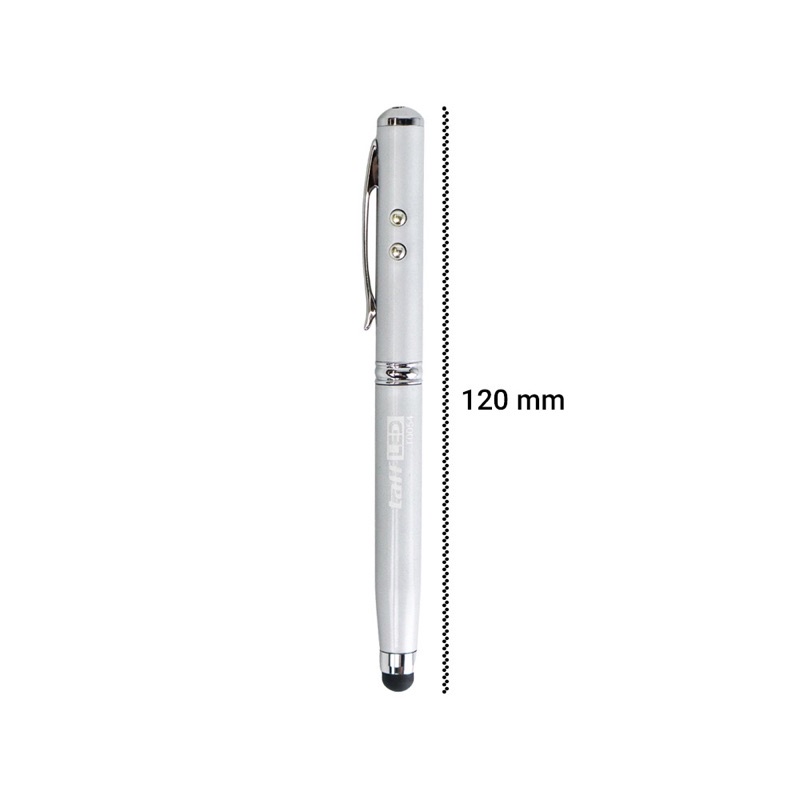 Pena Multifungsi 4 in 1 Senter Laser Pointer Pen dan Stylus