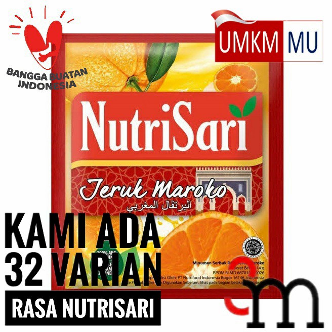 

G02G Nutrisari - Jeruk Maroko (1 Renceng = 10 Sachet) Ds5Gh