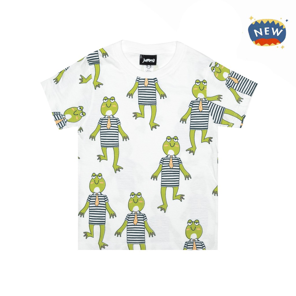 

JummaKids Frog Walk Full Printed T-Shirt Anak
