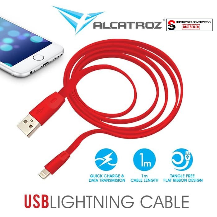 Cable Charger USB Alcatroz To Lightning With Quick Charge 3.0