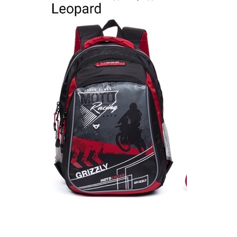 Tas ransel Moto Cross backpack anak Moto Racing tas sekolah anak Motor GRIZZLY