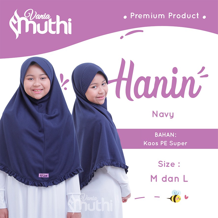Jilbab Remaja Instan Syari Vania Muthi Hanin - Curly Remaja - SMP SMA