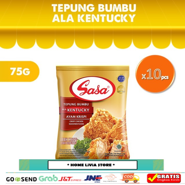 

Sasa Tepung Bumbu Ala Kentucky 75 gr x 10 Pcs