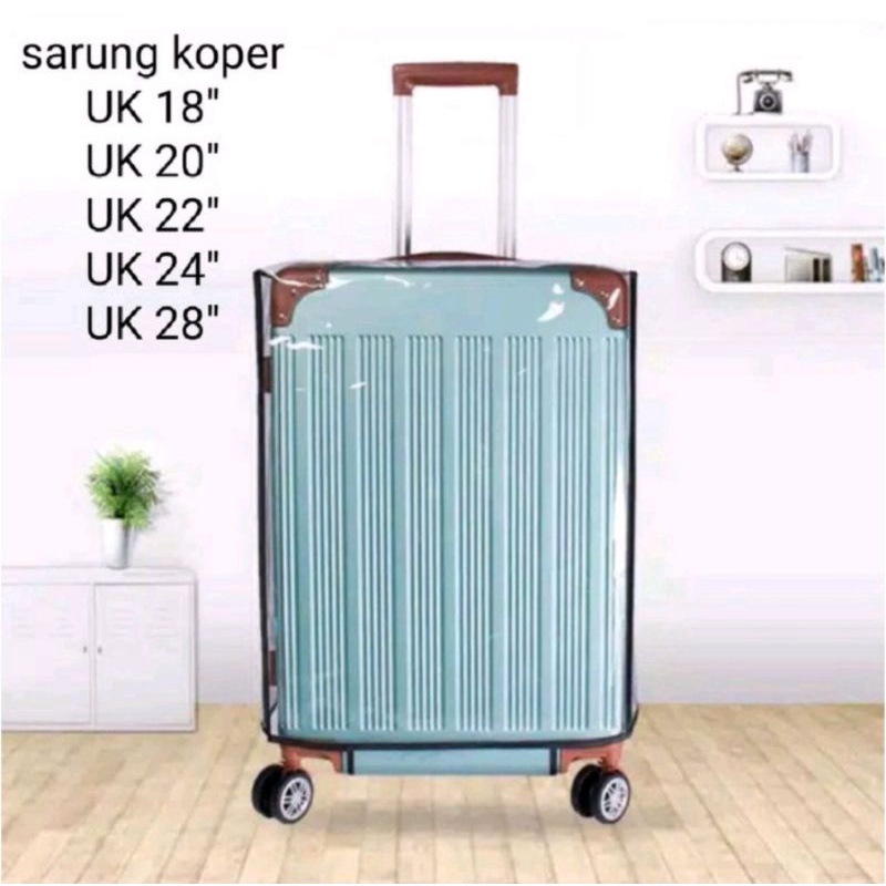 SARUNG KOPER PELINDUNG KOPER SARUNG KOPER BAJU KOPER COVER KOPER MIKA TRANSPARAN SARUNG KOPER MURAH 