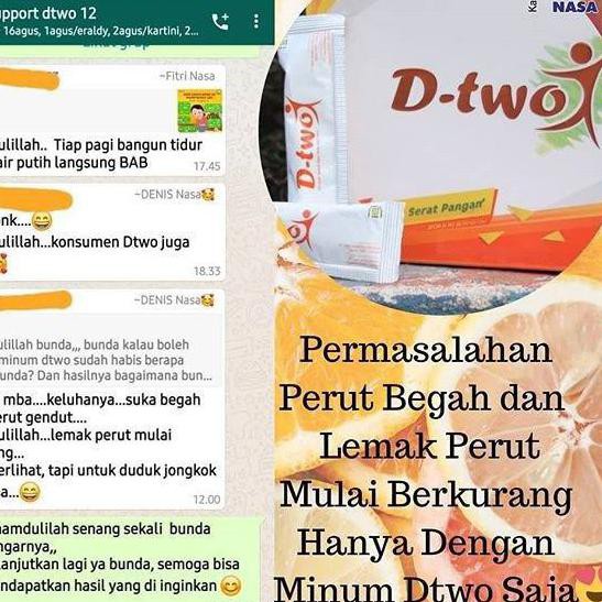 Best Produk ה D Two Nasa - Dtwo Penurun Berat Badan Minuman Diet Minuman Pelangsing Diet Herbal D