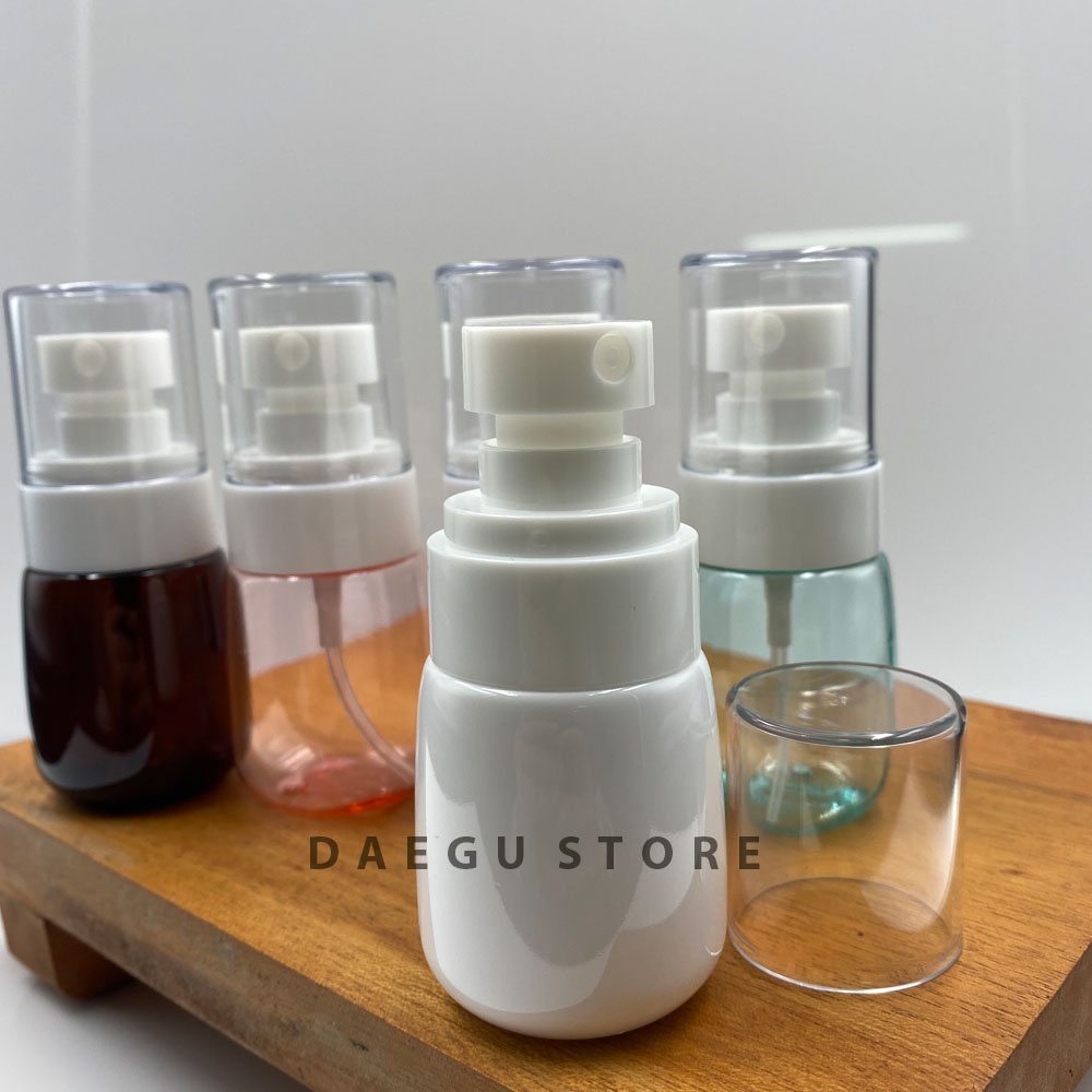 Botol Pet 30ml Spray Embun halus Plastik Tebal Refill Isi Ulang Travel