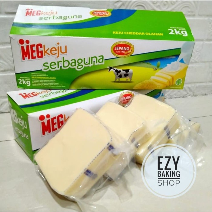 

Keju- Keju Cheddar Meg Serbaguna 250Gr -Keju.