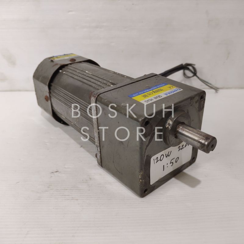 DINAMO AC GEARBOX 220V 120W 1:50 30RPM GEARBOX SUPER MURAH