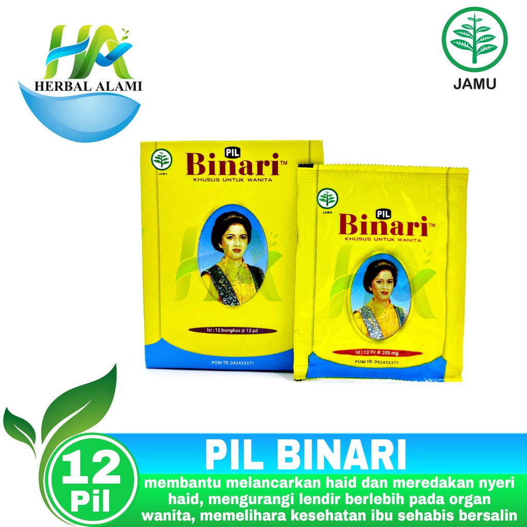 Pill Binari PERSASET - Melancarkan &amp; Meredakan Nyeri Haid