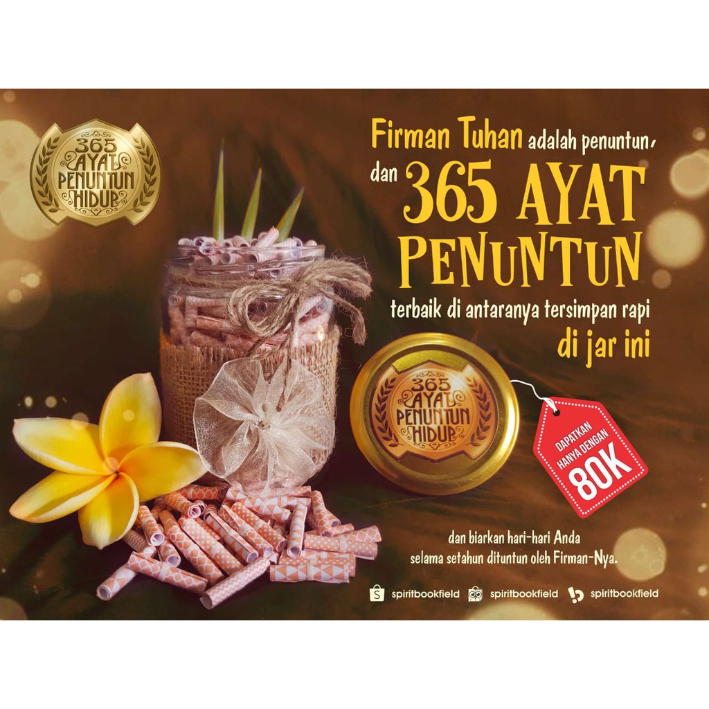 365 Ayat Penuntun - Kado / Gift Souvenir Kristen untuk Ulang Tahun, Anniversary, Perpisahan