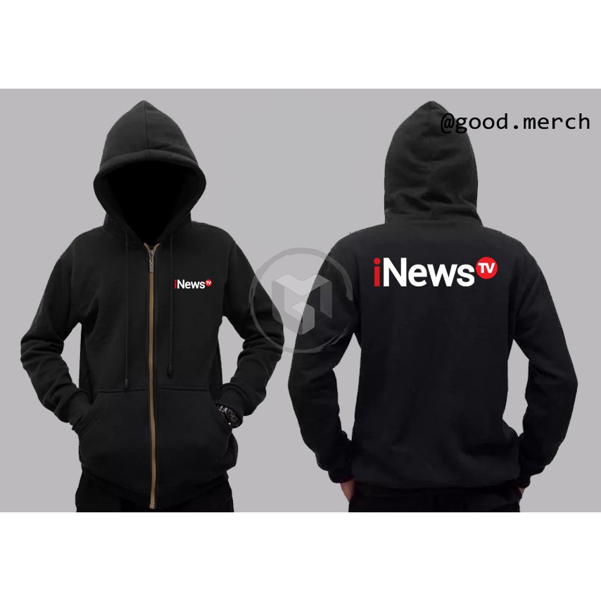 JAKET HOODIE ZIPPER INEWS TV