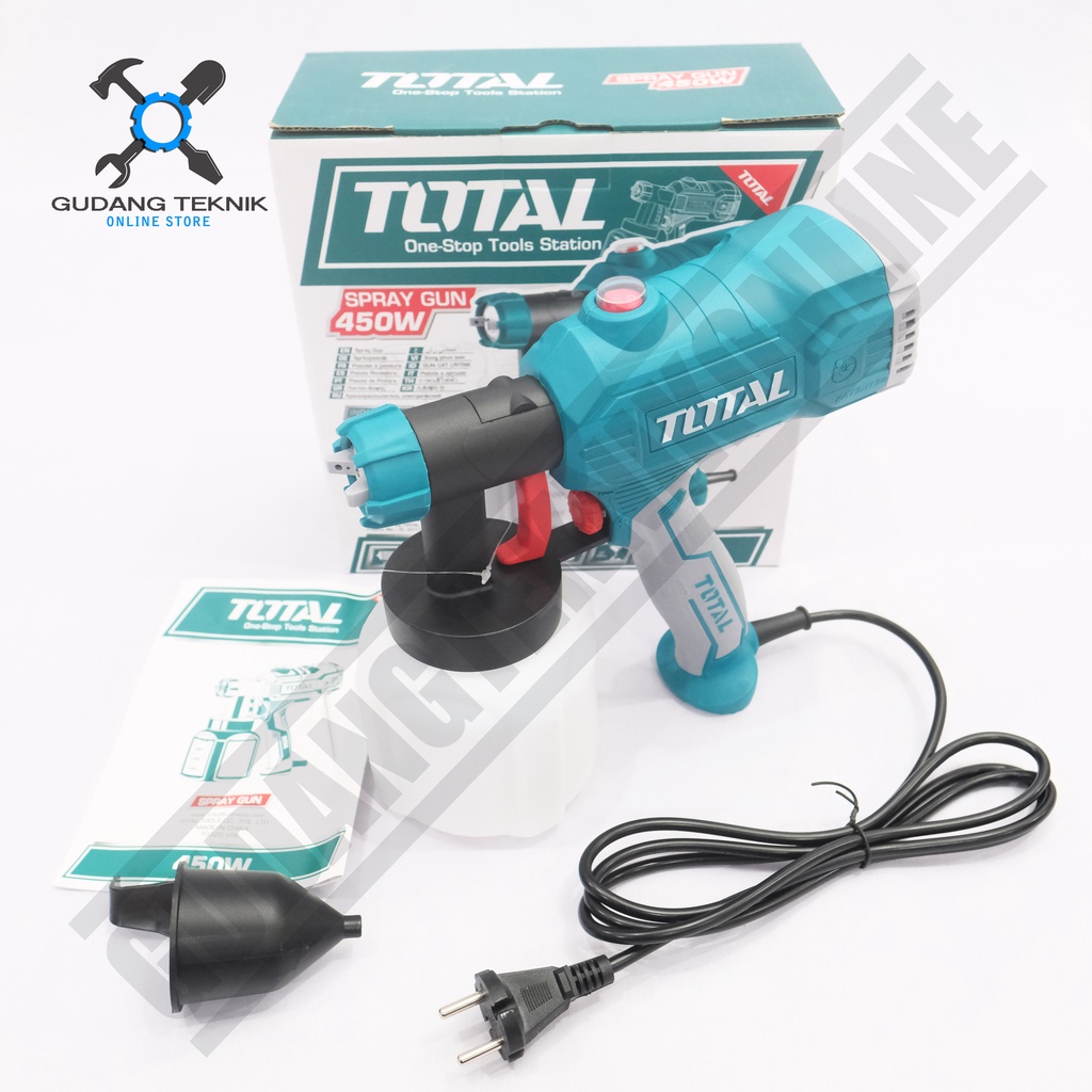 Spray Gun Elektrik TOTAL TT3506 / Spraygun Listrik TT 3506 - Alat Semprot Cat TOTAL TT-3506