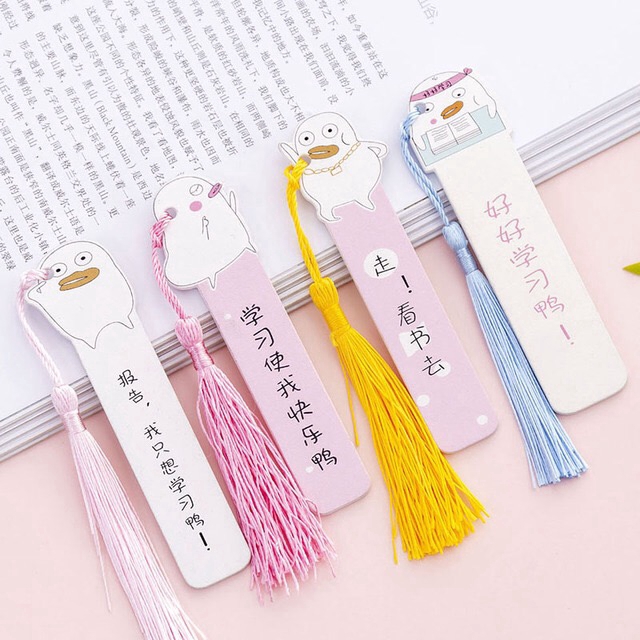 INS Student Office Stationery Bookmark Cute Cartoon Image Tassel Bookmark