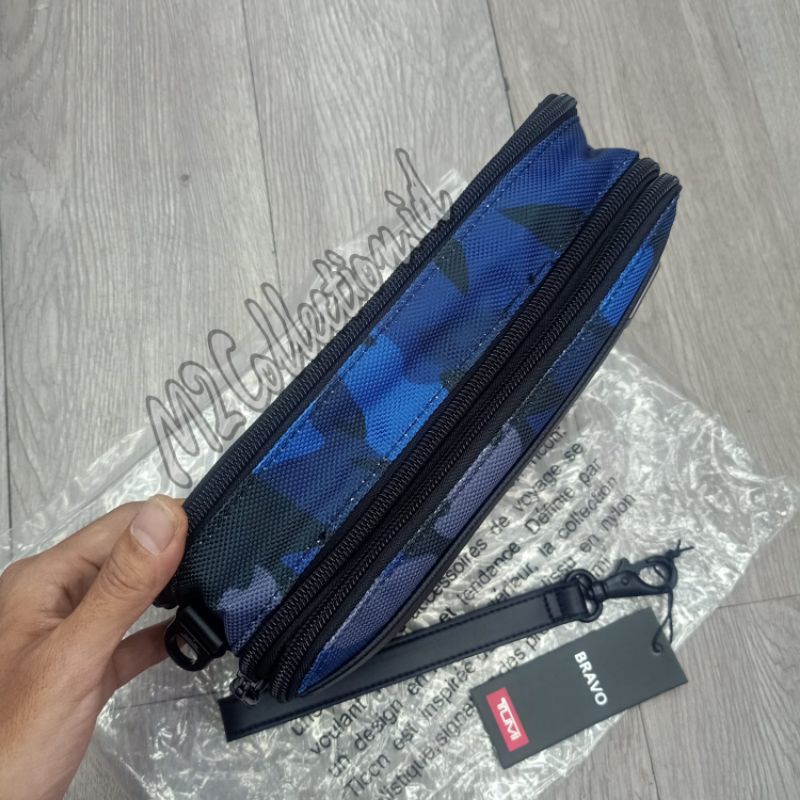 Handbag Tumi Alpha Bravo 3 Camo Blue Clutch Tas Tangan Mirror Quality