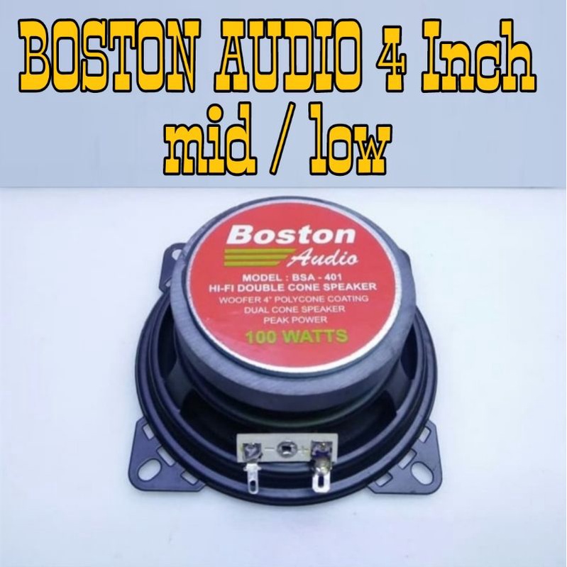 Speaker Boston Woofer 4 Inch MID / LOW 100 Watt Original - 1 Pcs