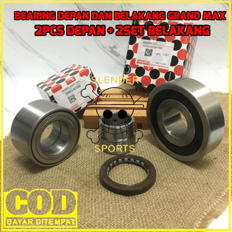 BEARING SET DEPAN DAN BELAKANG GRAND MAX LUXIO - LAHAR GRAN MAX LUXIO