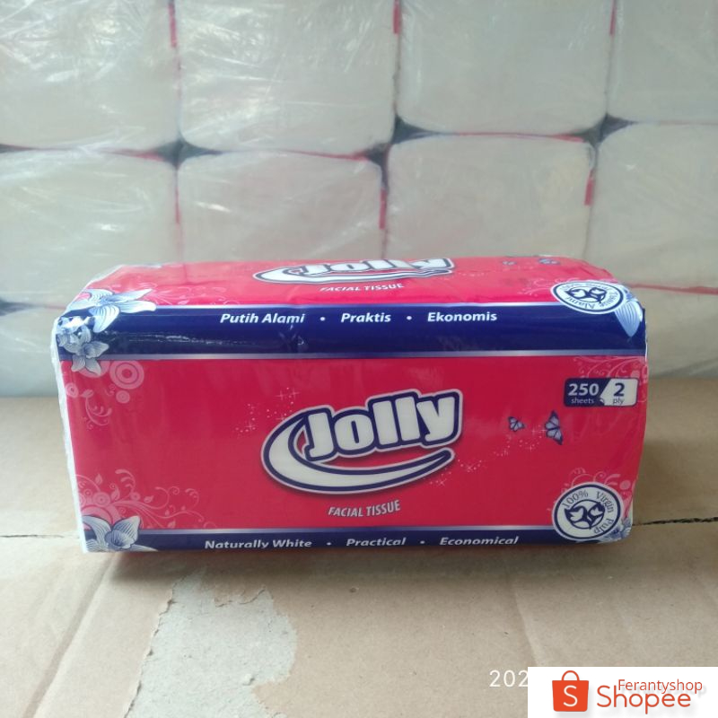 Tisu tissue jolly 250 sheets 2 ply facial tissue