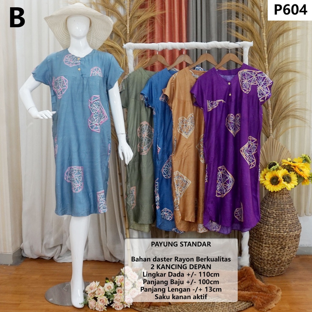 Daster Busui DASTER PAYUNG  P (BISA PILIH MOTIF -  WARNA RANDOM) daster bagus murah/ PAKET USAHA DAS