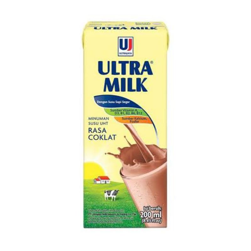 

ULTRA MILK SUSU UHT RASA COKLAT 200ML