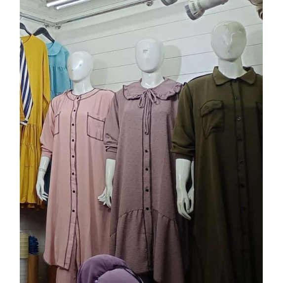 SETELAN JUMBO CRINCLE rubby IMPORT BRANDED ZARA MURAH/ SETELAN WANITA