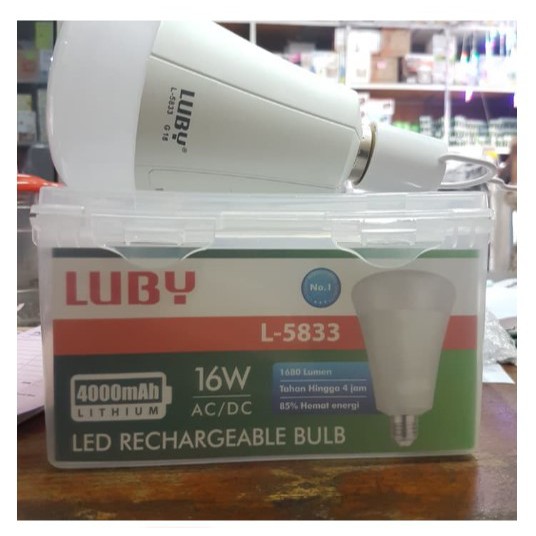 Luby LED Rechargeable Bulb 16W Lithium L-5833