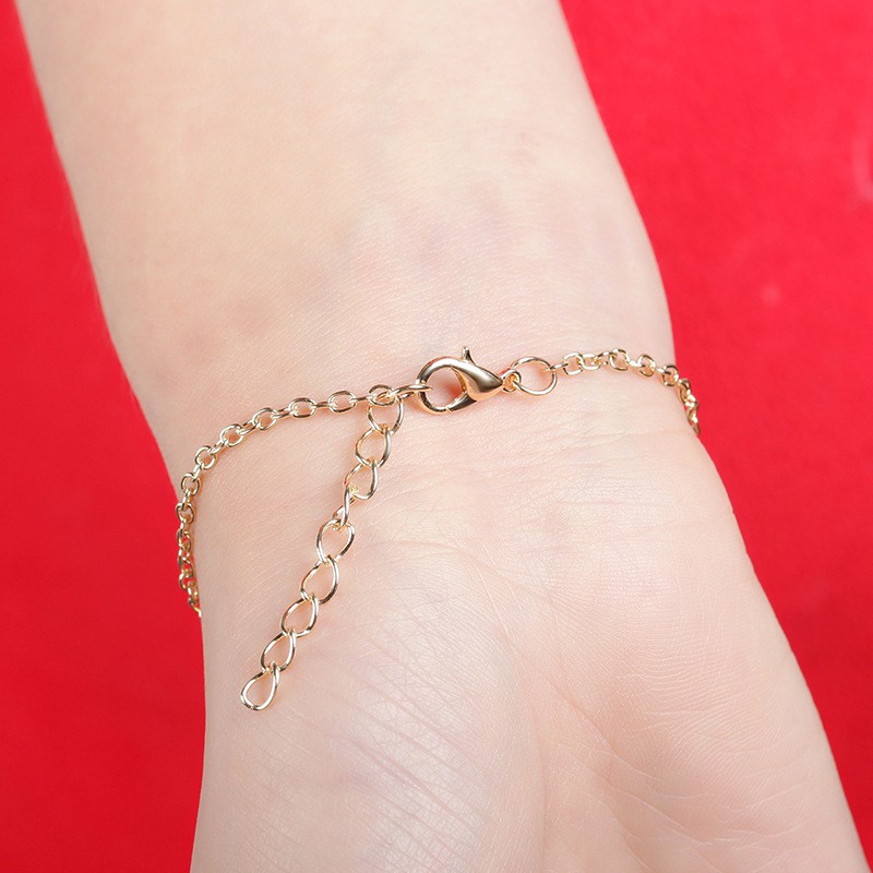 Simple and sweet all-match heart-shaped love peach heart bracelet