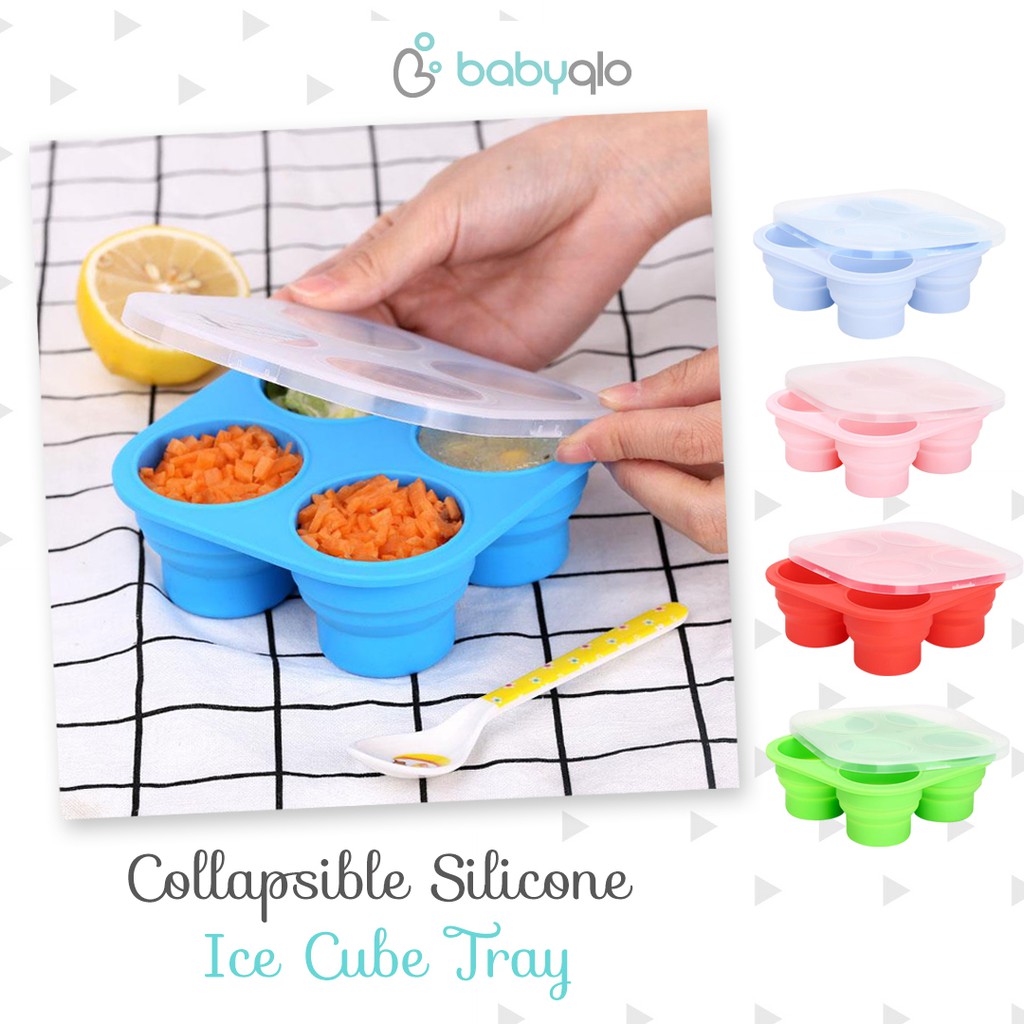 Babyqlo Tempat Makan / Gelas Lipat / Collapsible Ice Cube Tray ( Fc8009 )