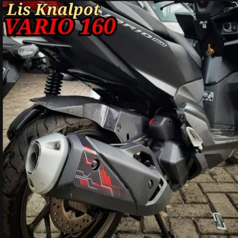 Stiker Sticker Carbon Knalpot VARIO 160