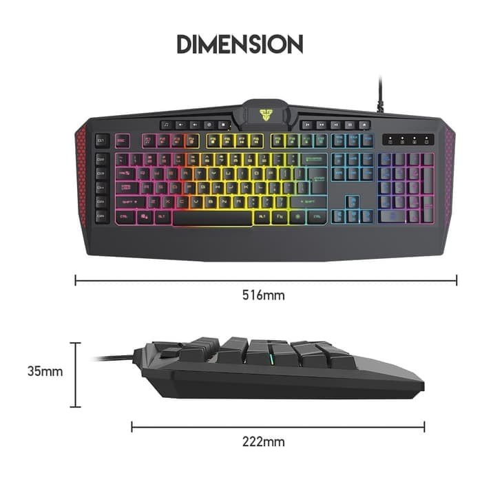 Fantech BOOSTER K513 Keyboard Gaming Membrane Macro