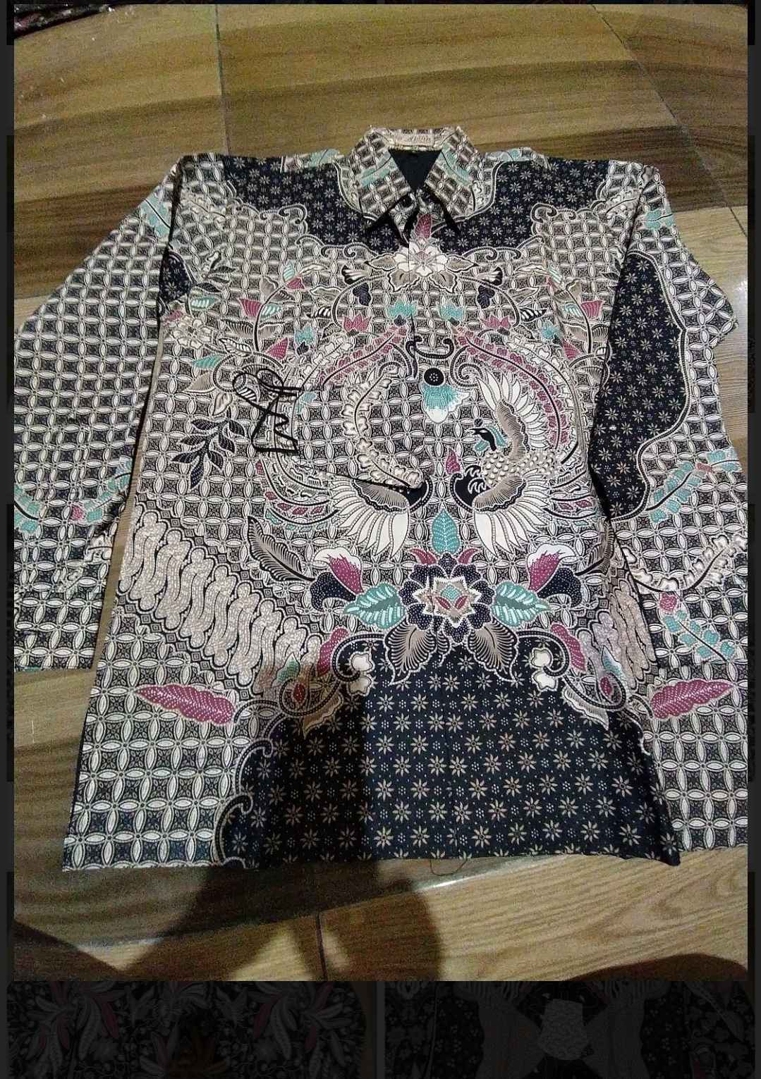 Batik Pria Lengan Panjang Premium Modern Produksi Solo Free Masker Sku 009
