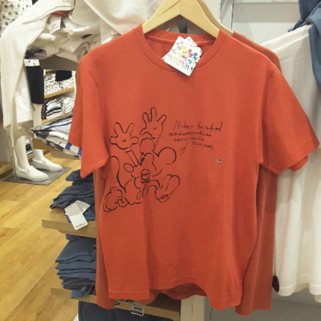 UNIQLO ORIGINAL BARU Evangelion Tshirt Kaos GODZILLA KINGKONG Disney Mickey GARANSI TERMURAH SALE