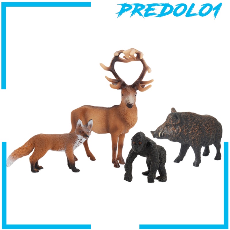 (Predolo1) Miniatur Zebra / Rubah Realistis Untuk Koleksi / Edukasi