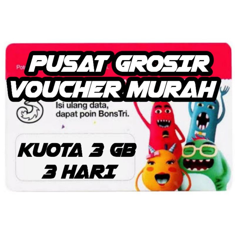 VOUCHER DATA TRI 3 GB 3 HARI