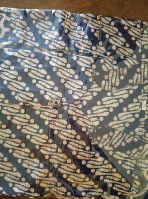 Tey-17 Batik Wanita Asj Sa Hrb026 Kenongo Kemeja Tosca Pendek Dengan Potongan